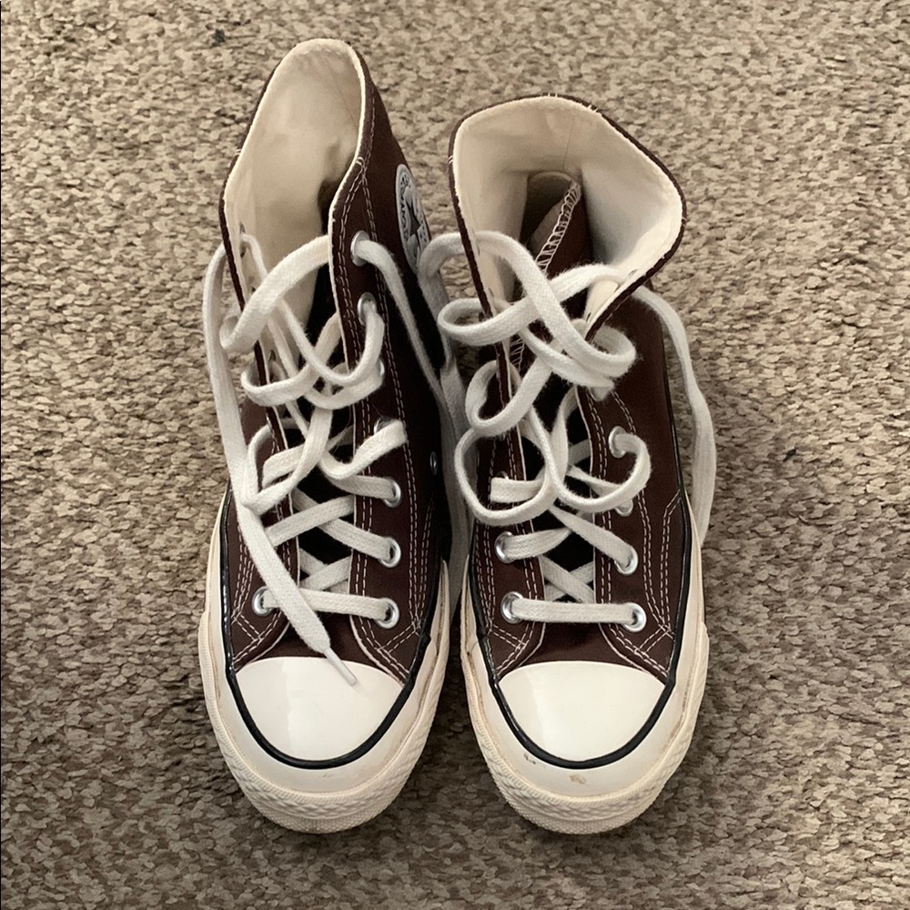 Brown High-Top Converse